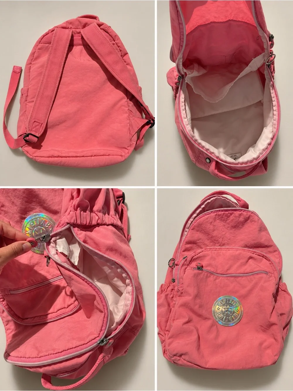 Kipling Pink Backpack – 15 Inches 🎒💗